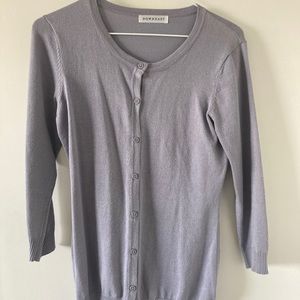 Downeast Lavender Button Cardigan